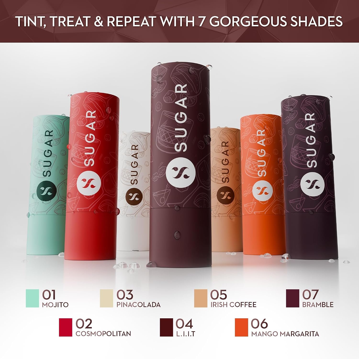 SUGAR Cosmetics Tipsy Lips Moisturing Balm with Vitamin E, Shea Butter and Jojoba Oil | Tinted Lip Balm with SPF | Lip Protection & Nourishment | 4.5gm - 07 Bramble thumbnail