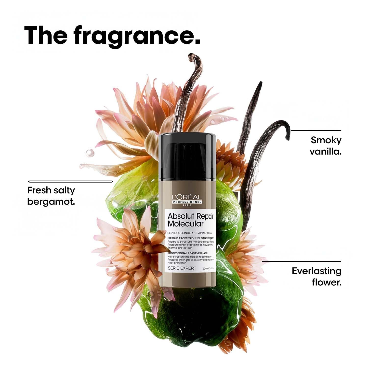 L'Oréal Professionnel Absolut Repair Molecular Deep Repairing Leave-in Mask for Damaged Hair | Repair up to 2 years of damage, in one use | 2% peptides bonder + 5 amino acids thumbnail