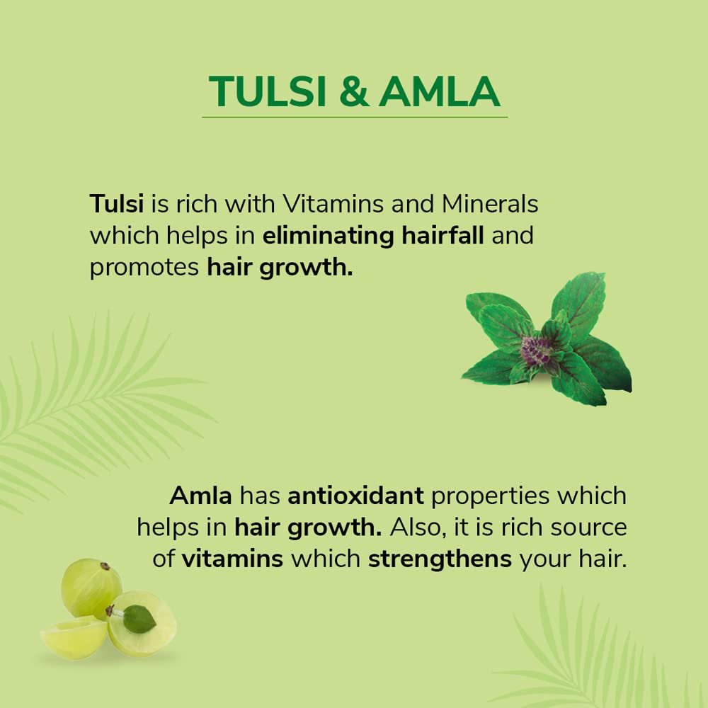 Nyle Naturals Dryness Hydration Shampoo with Tulsi & Aloe Vera | Moisturizing Shampoo for Dry Hair | Helps Cleanse, Hydrate & Soften Hair | 800ml thumbnail