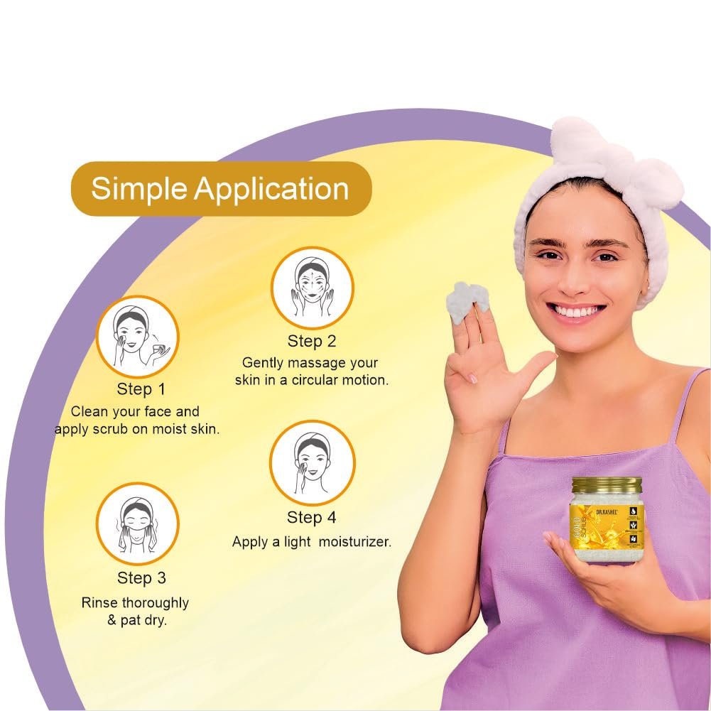 DR.RASHEL Beauty Elixirs Face & Body Exfoliator, Deep Cleansing Scrub for Dead Skin Cell Removal, Tan & Blackhead Care, Face and Body Scrub for All Skin Types, 380 ml thumbnail