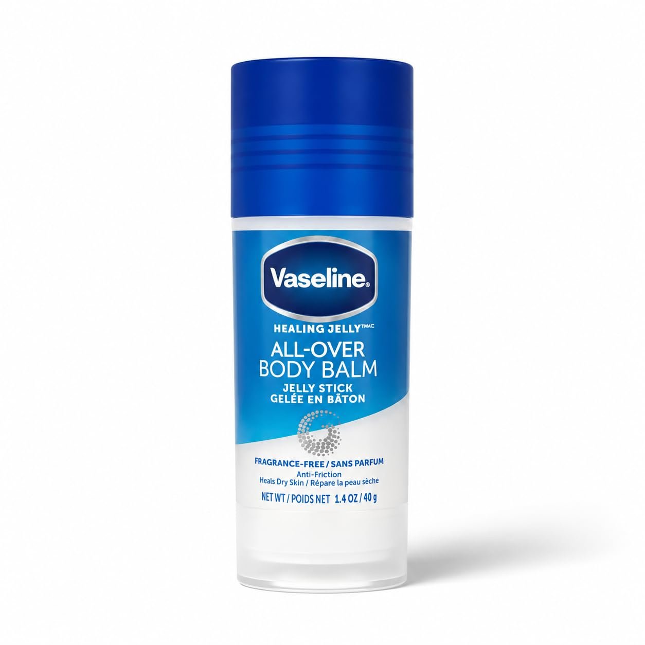 Vaseline All Over Body Balm Jelly Stick 40g | Fragrance Free Healing Jelly Moisturizer for Dry Skin & Anti Chafing Care