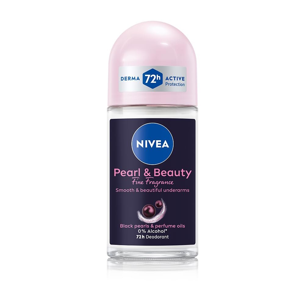 NIVEA Women Pearl & Beauty Roll On Deodorant with 72H Active Odour Protection 50ml