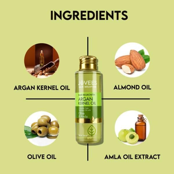 Jovees Herbal Kernel Oil For Breakage Control, Nourishing Shine, 100ml thumbnail