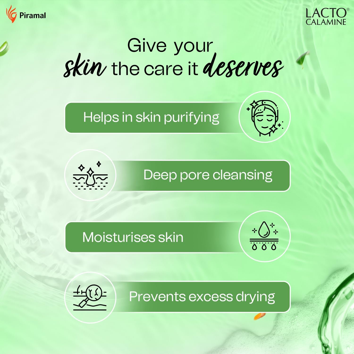 Lacto Calamine Neem Face Wash With Aloe Vera & Turmeric | 150ml | Niacinamide & Salicylic Acid Face Wash | Reduces Pimples, Purifies Skin & Oil Control | thumbnail