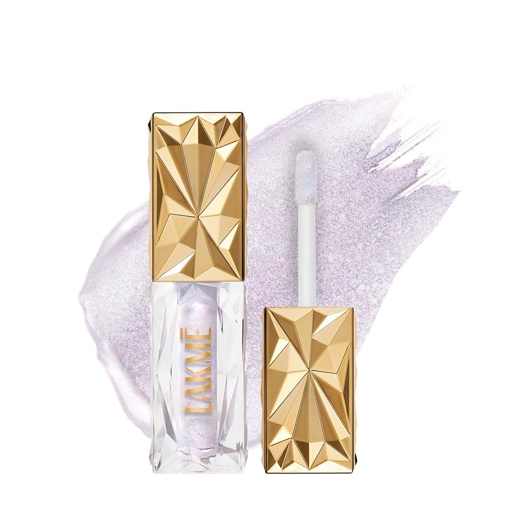 Lakme Be-jewel Satin Eye Tint |One-Step Liquid Eyeshadow | Air light Mousse Texture | Waterproof - 05 Moonstone 4.5ml