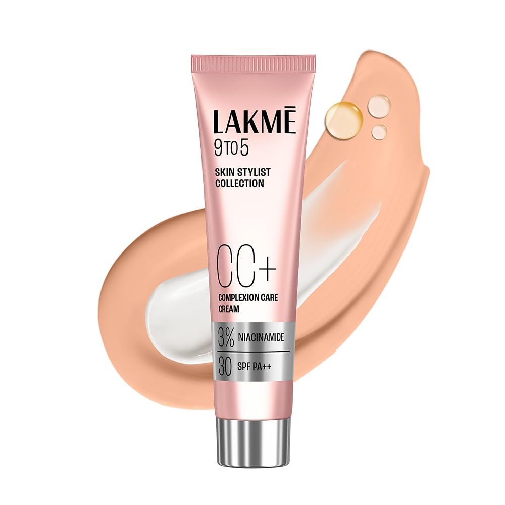 Lakme 9 to 5 CC Cream Beige with 3% Niacinamide Complex SPF30 PA++ 30g
