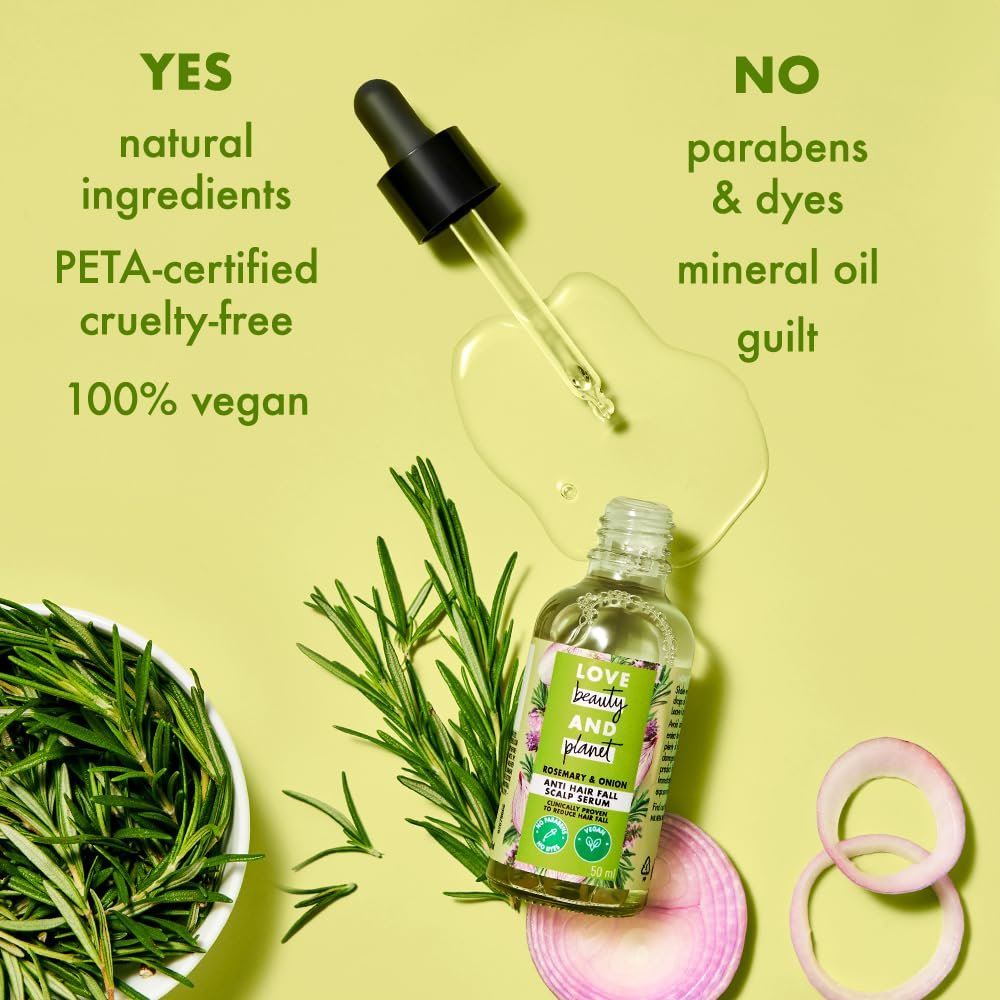 Love Beauty and Planet Onion & Rosemary Anti-Hairfall Scalp Serum with Dynagen, Paraben-Free, 50ml thumbnail