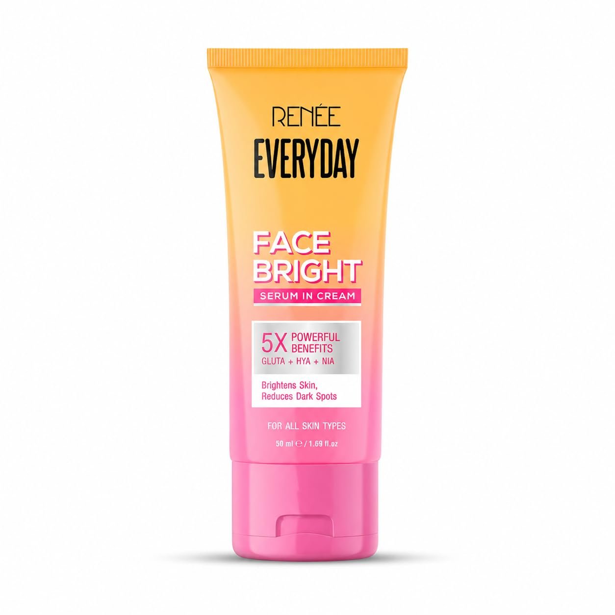 RENEE Everyday Face Bright Serum In Cream | Brighter, Hydrated Skin | Reduces Dark Spots, Even Skin Tone | With Niacinamide, Hyaluronic acid & Glutathione | 50 ml thumbnail