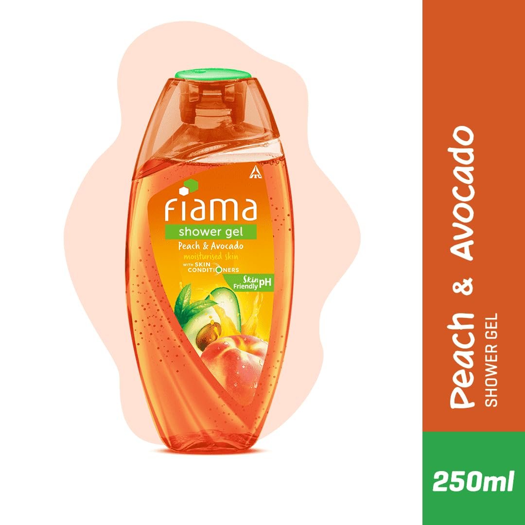 Fiama Body Wash Shower Gel Peach & Avocado, 250ml, Body Wash for Women and Men with Skin Conditioners for Soft & Moisturised Skin, Suitable for All Skin Types thumbnail