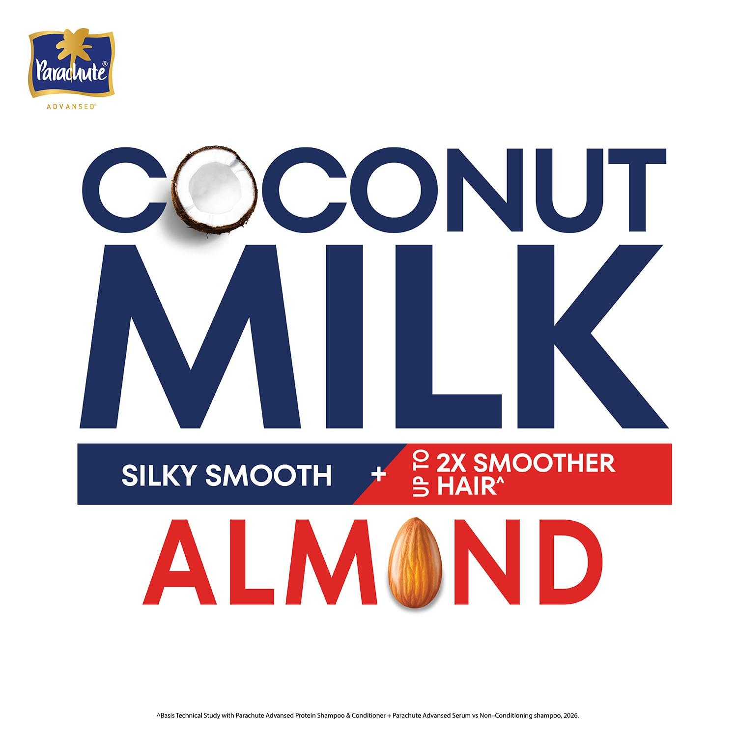 Parachute Advansed Protein Shampoo with Coconut Milk & Almond | Up to 2X smoother hair | Silky smooth | Protein Lock Technology | Paraben free | For Men & Women | 340ml thumbnail