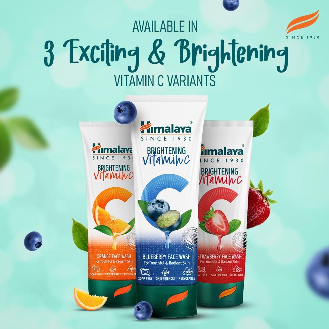 Himalaya Brightening Vitamin C Blueberry Face Wash | Vitamin C, Blueberry & Niacinamide | Brightness for Youthful Radiant Skin |  50ml thumbnail