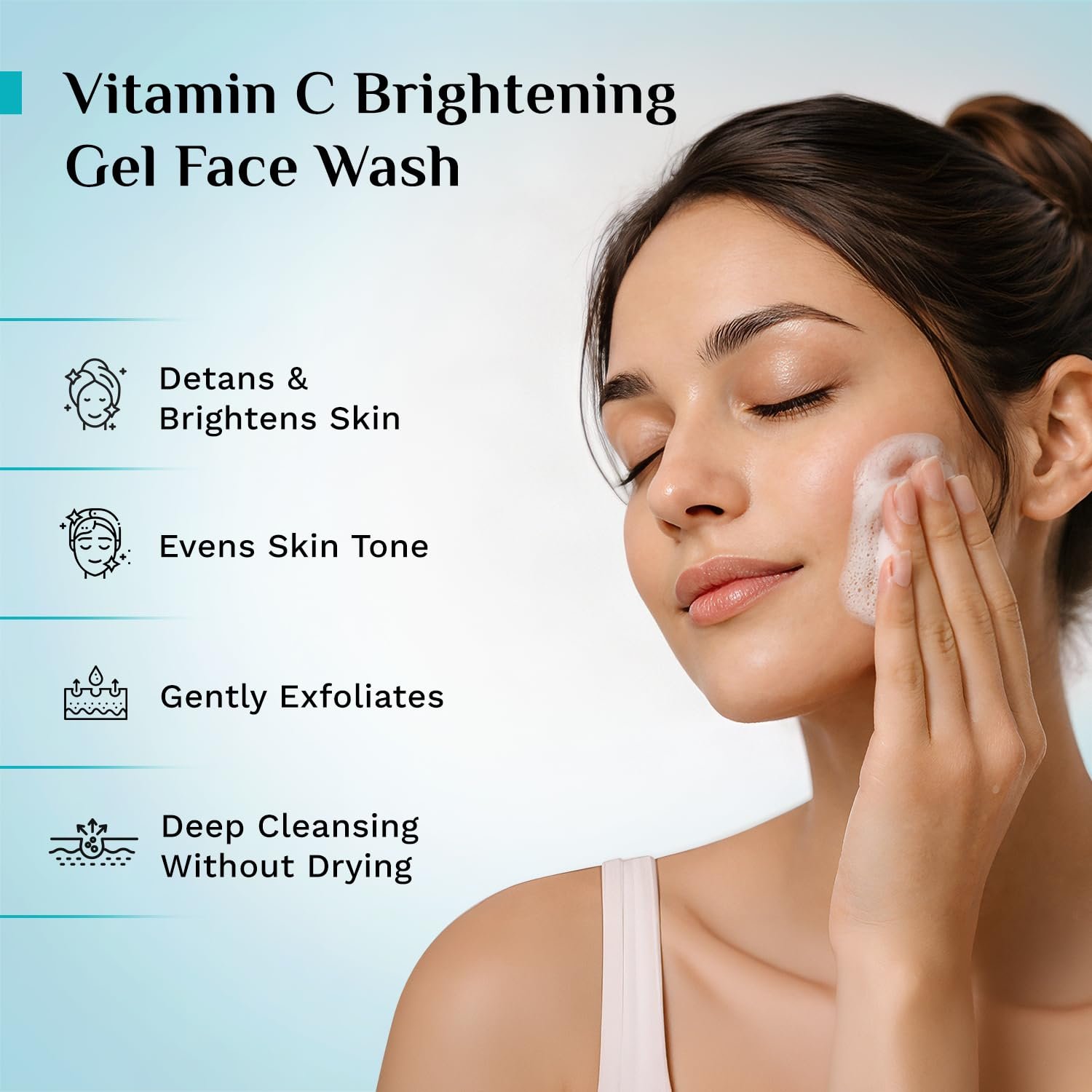 Pilgrim Vitamin C Brightening Gel Face Wash For Glowing Skin - 150ml Triple Glow with Niacinamide & Glutathione, Australian Kakadu Plum, Deep Cleanse, Brightens, Even Tone & Gently Exfoliate thumbnail