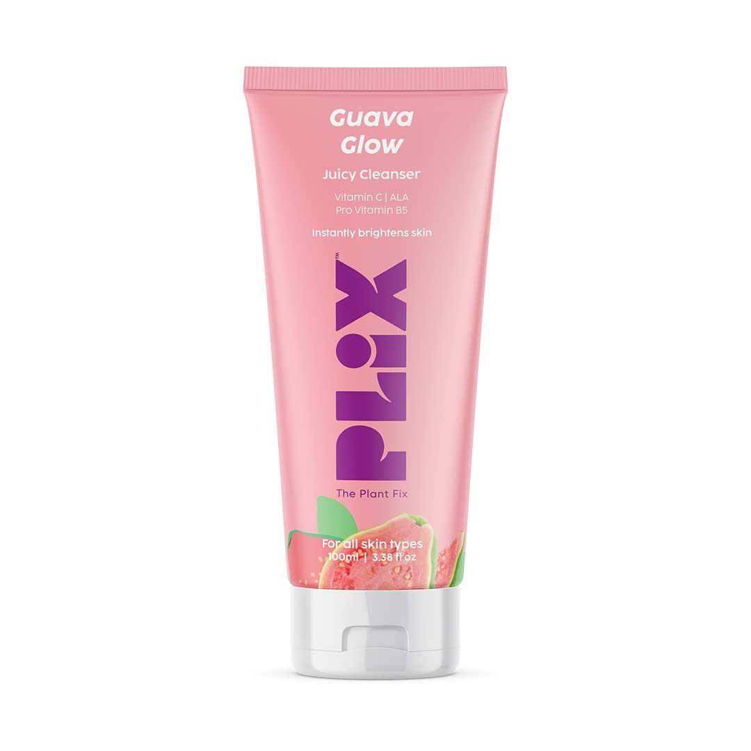 PLIX - THE PLANT FIX Vitamin C Juicy Face Wash (100 ml) Cleanser For Skin Brightening, With Pro Vitamin B5 For Moisturization & Alpha Lipoic Acid For Glowing Skin | For Women & Men