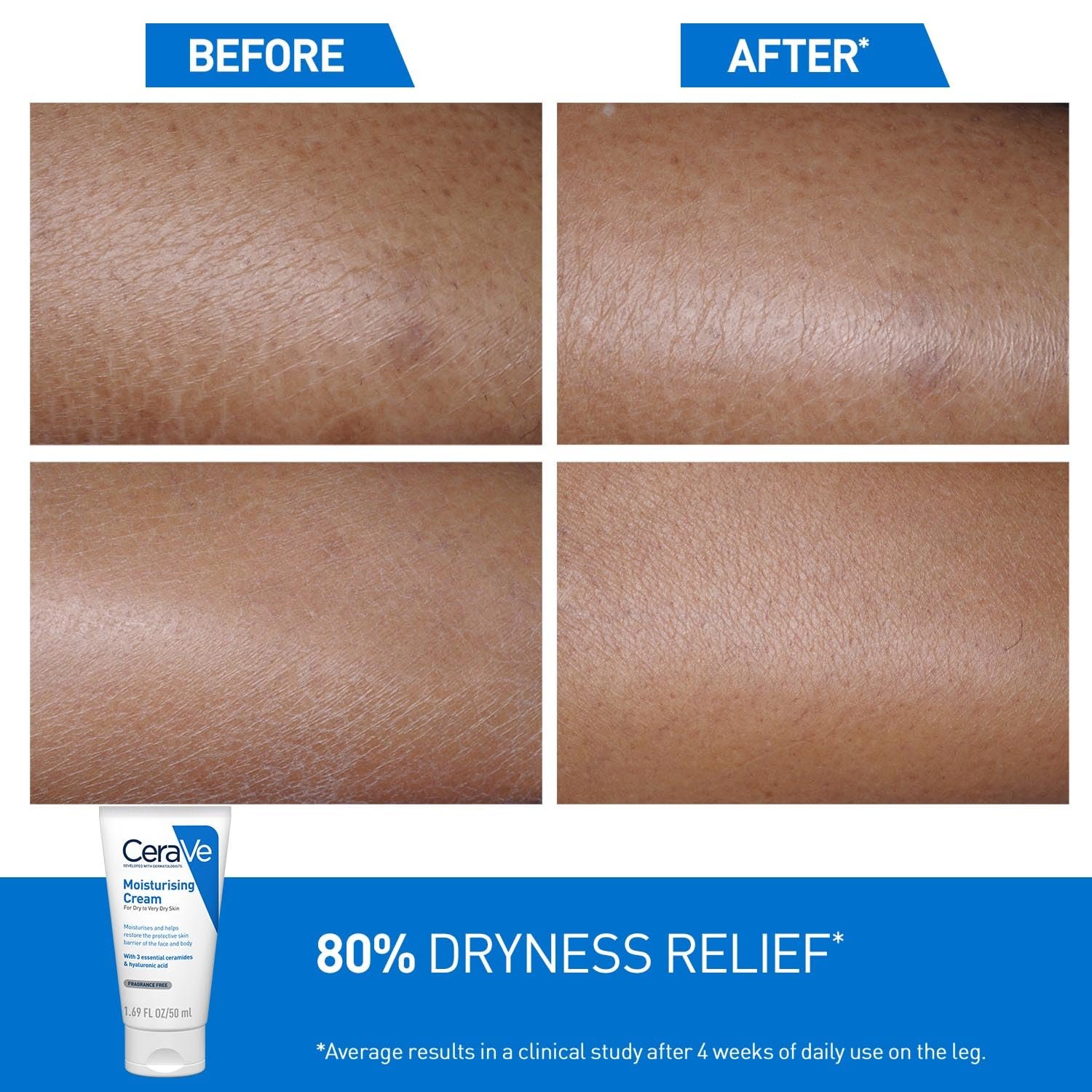CeraVe Moisturizers, Moisturizing Cream For Dry To Very Dry Skin (50ml / 1.69 oz) thumbnail