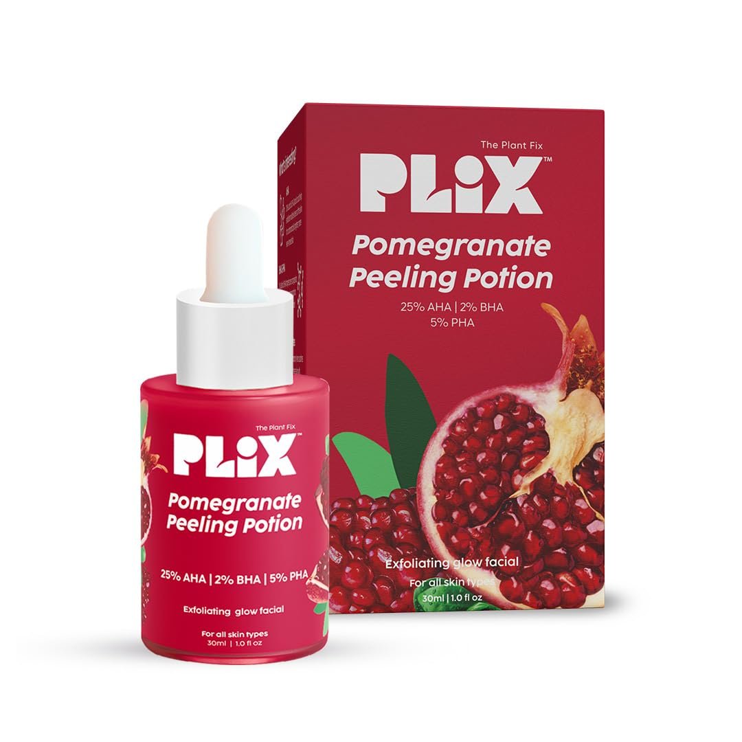 PLIX - THE PLANT FIX 25% AHA+ 2% BHA + 5% PHA Pomegranate Peeling Potion For Glowing & Even Toned Skin, Gentle Exfoliation & At-Home Facial | For Women & Men | 30 ml thumbnail