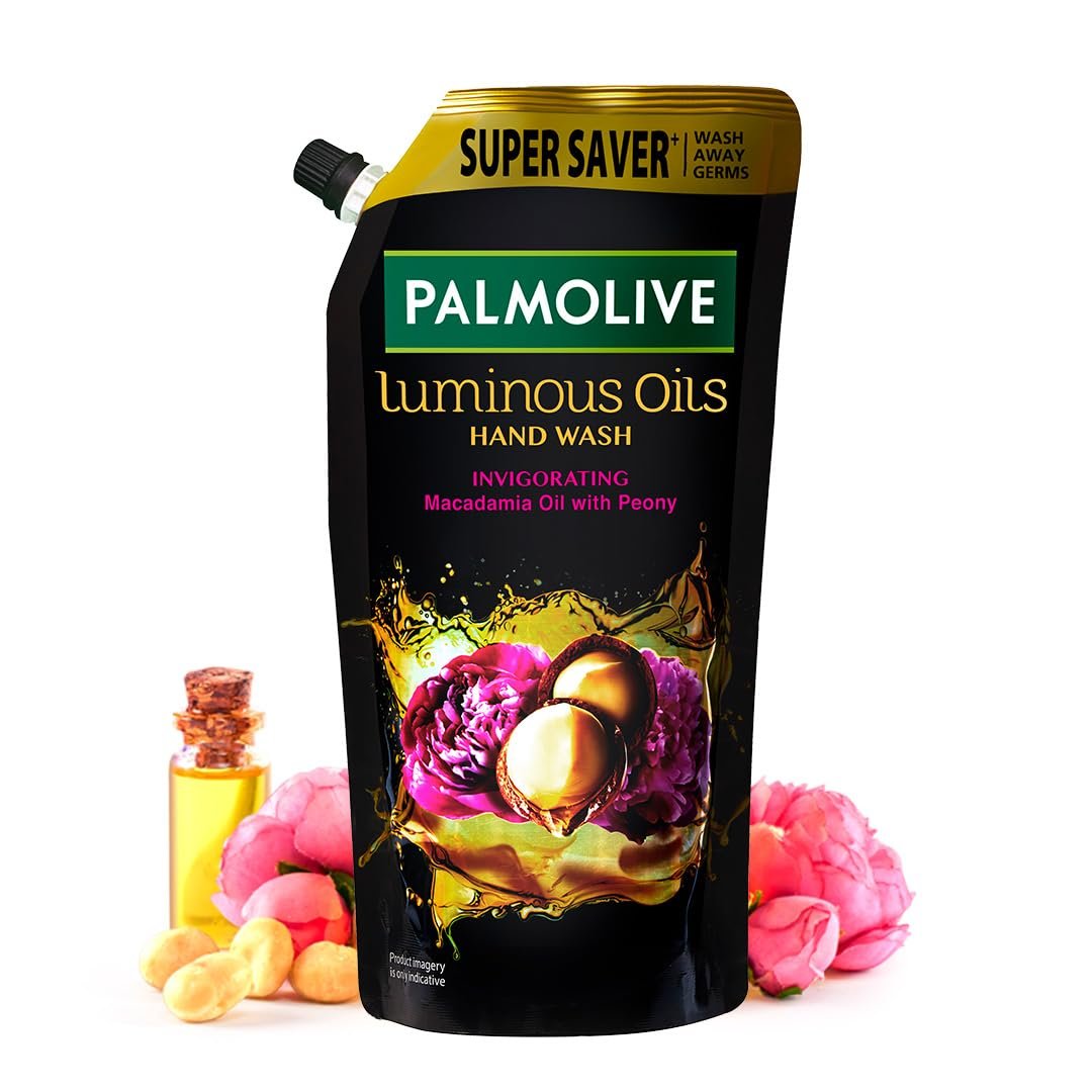 Palmolive Luminous Oils Invigorating Liquid Hand Wash, 750ml Refill Pack, With Macadamia Oil and Peony Extracts Visit the Palmolive Store