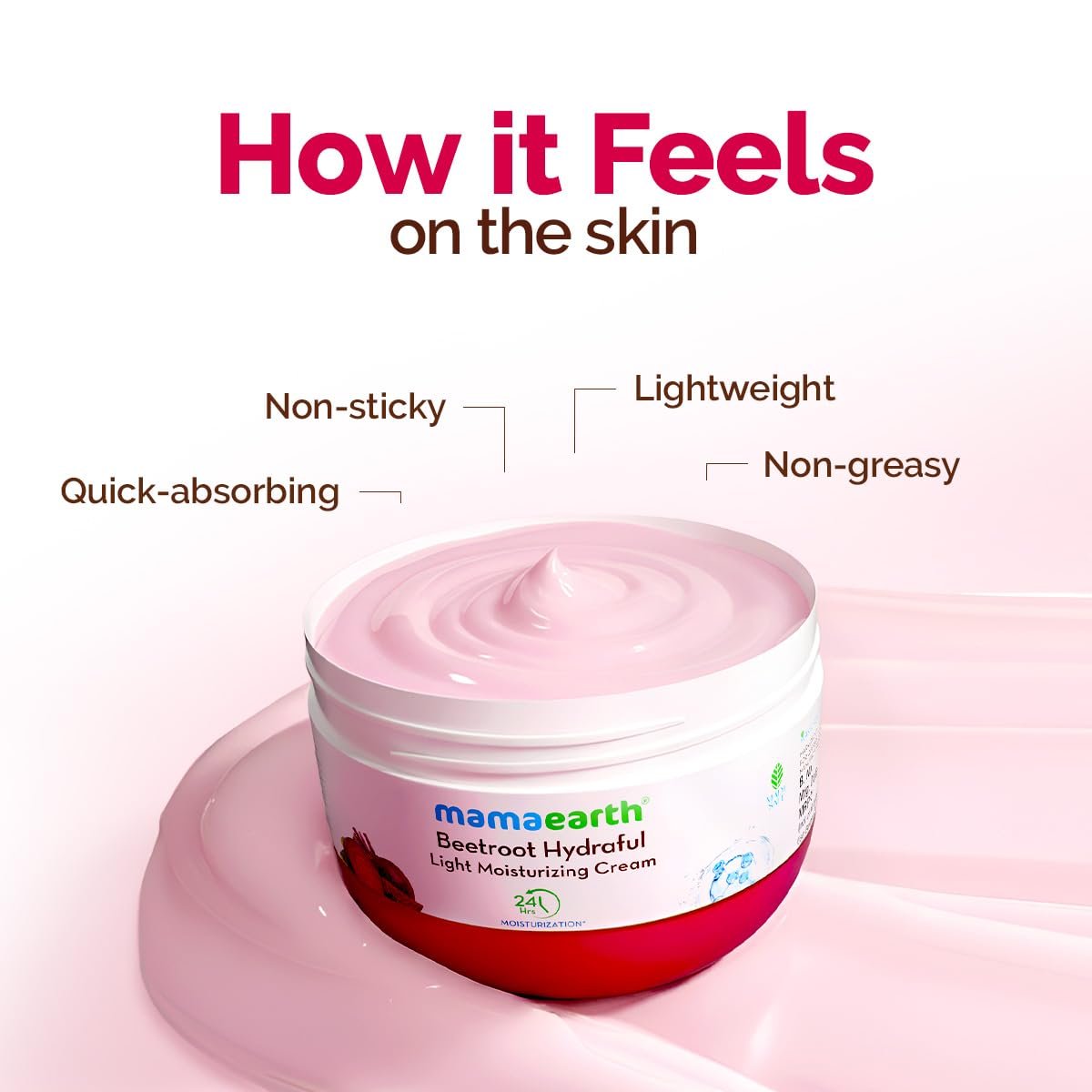 Mamaearth Beetroot Hydraful Light Moisturizing Cream 200g thumbnail