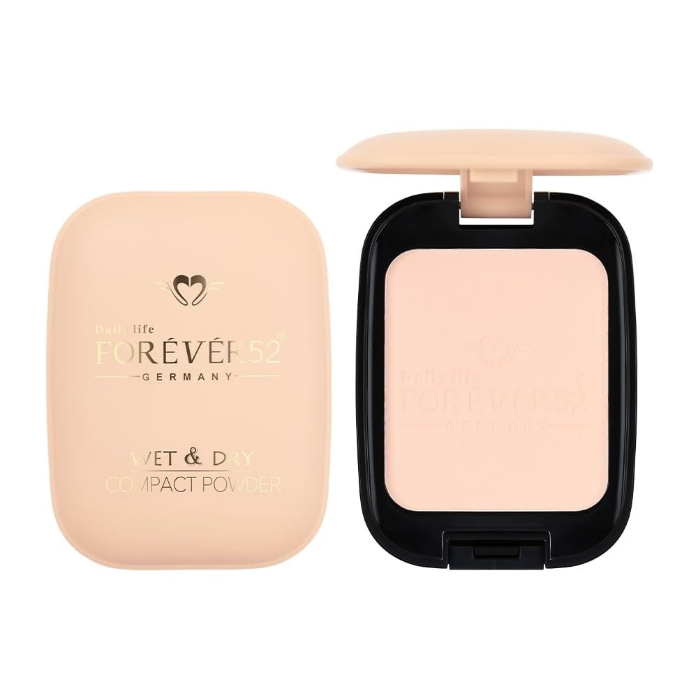 Daily Life Forever52 Dual Wet And Dry Compact + Makeup Setting Powder | Matte Finish | Lightweight | Long Lasting | Enriched With Vitamin E | Vegan -Whiteray-WD001 thumbnail