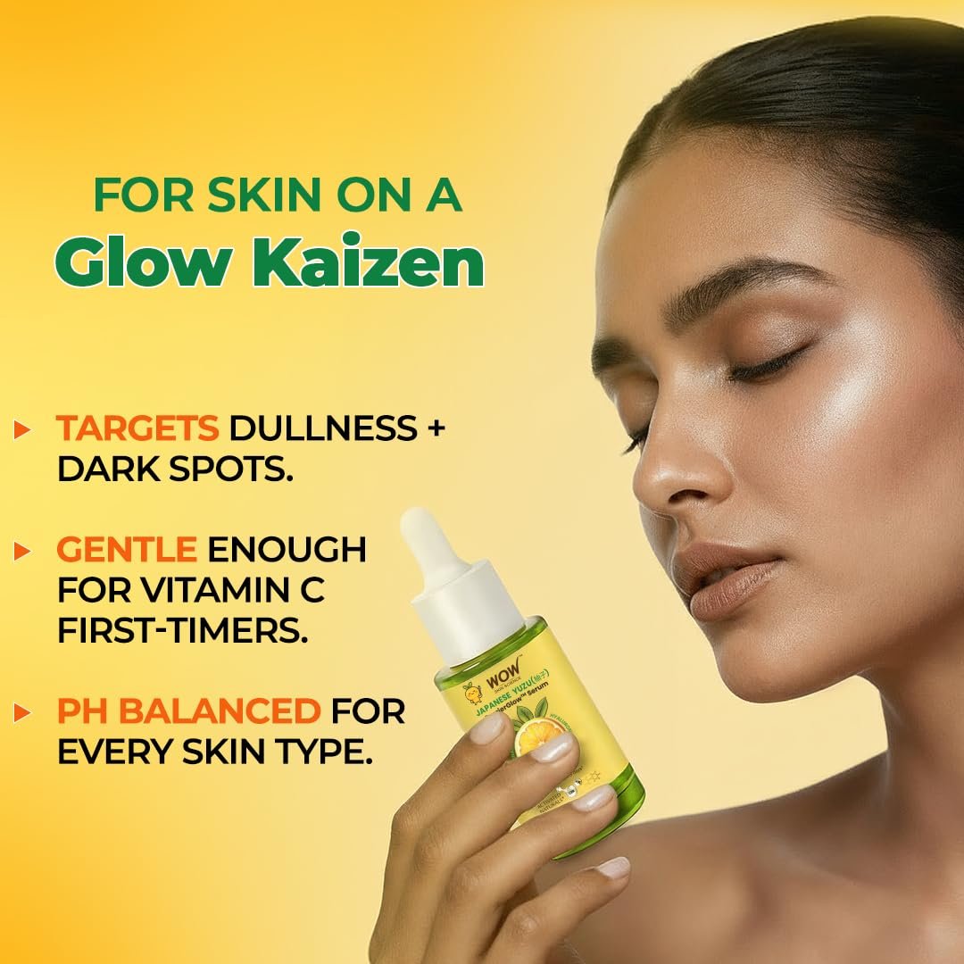WOW Skin Science Vitamin C Serum | Face Serum with Niacinamide | Japanese Yuzu BarrierGlow™ | 10% Sodium Ascorbyl Phosphate, 5 Ceramides & Hyaluronic Acid | 30ml thumbnail