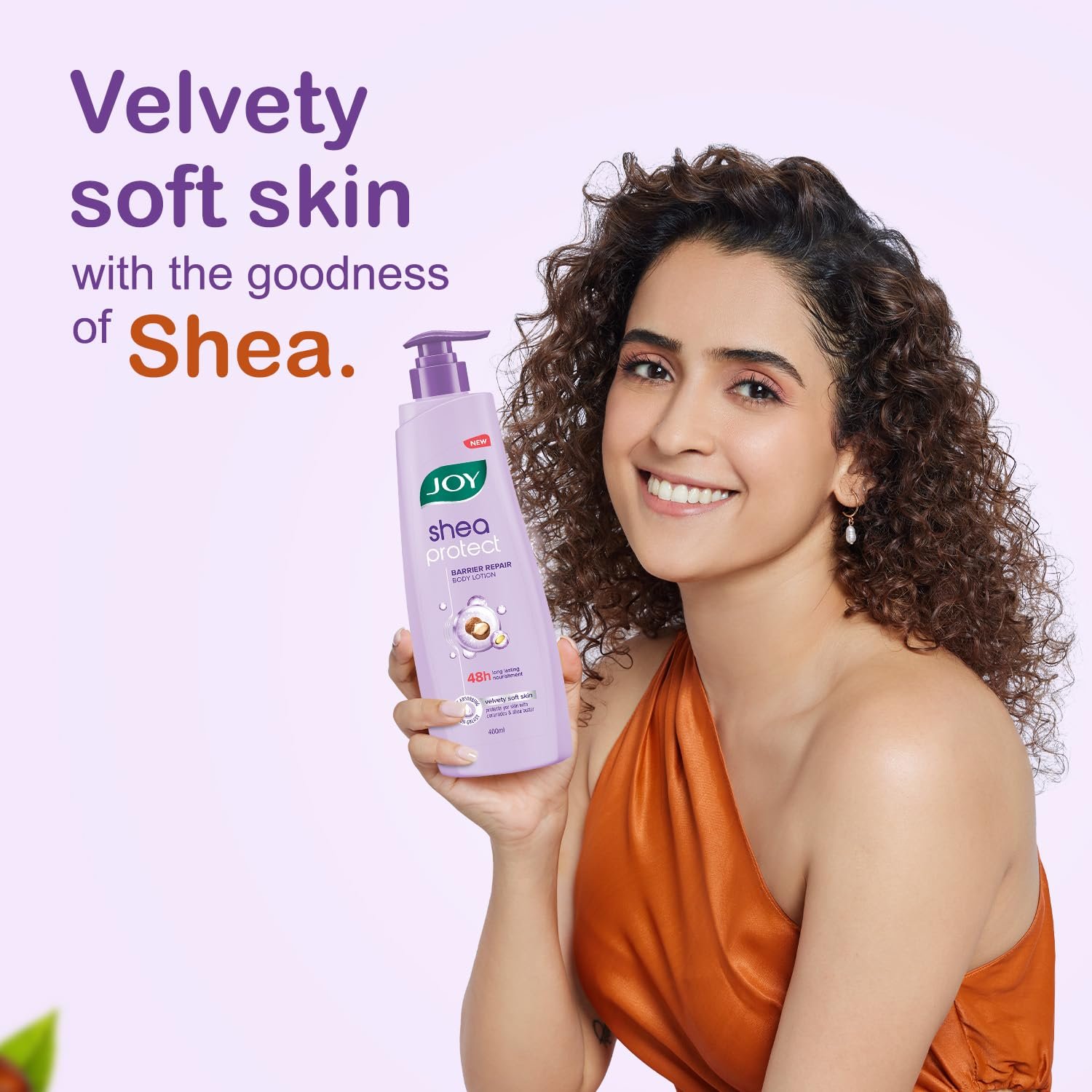 Joy Shea Protect Winter Body Lotion 400ml | For Skin Barrier Repair | 48 Hour Nourishment WIth Ceramide & Shea Butter | Fast Absorbing & Non Greasy Lotion | Velvety Soft Skin | thumbnail
