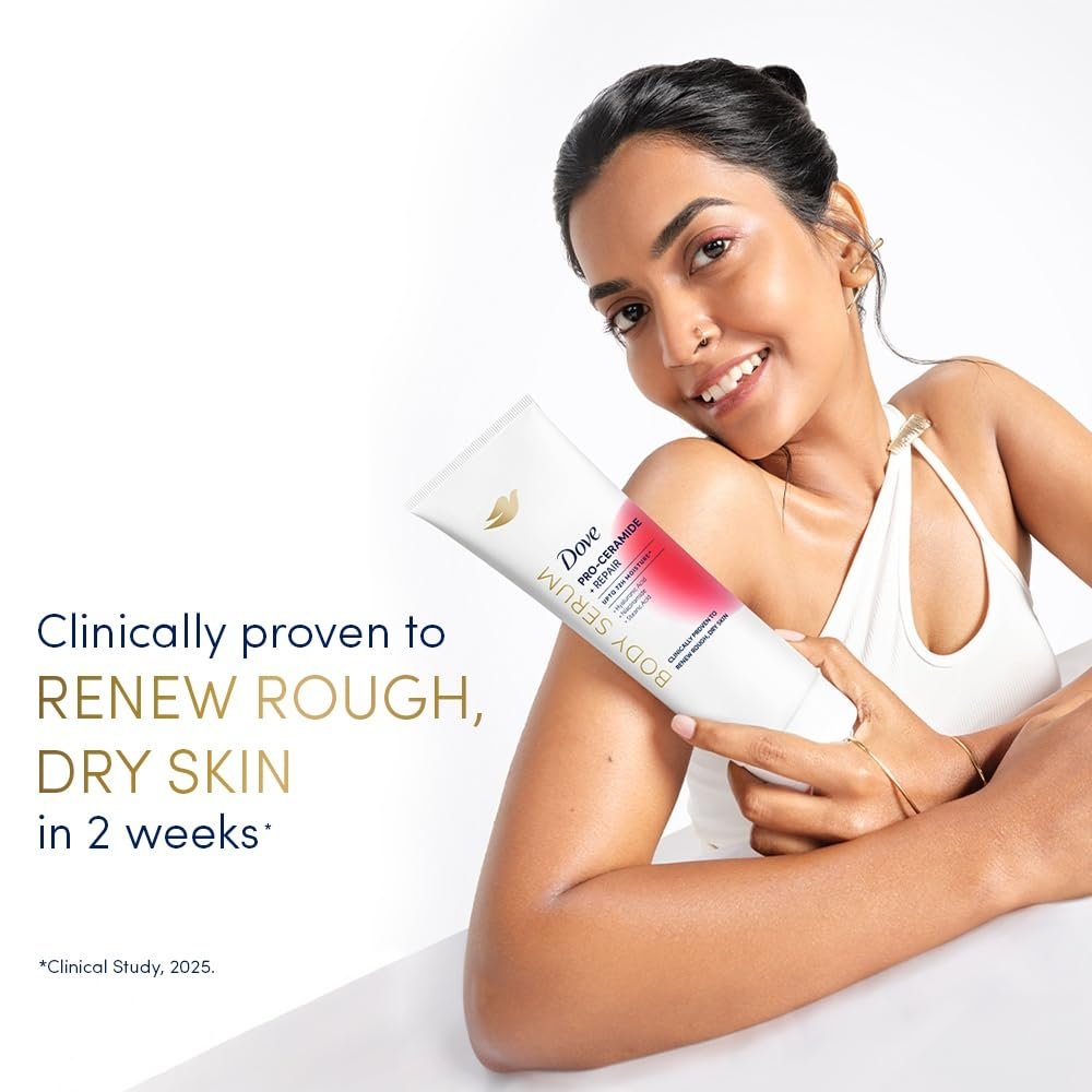Important information Indications: For best results, massage a generous amount of this Dove moisturiser all over your body, taking extra time to apply to areas of very dry skin like lower l thumbnail