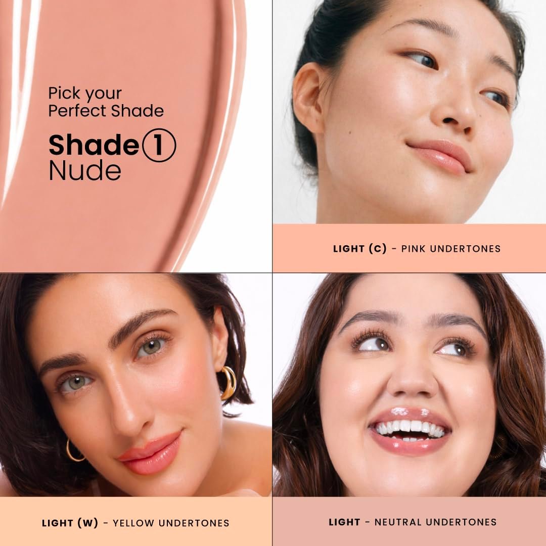 Foxtale SPF 50 PA++++ Tinted Sunscreen, 01 Nude | in-Vivo Tested & UVA/B Protection | Niacinamide & Vitamin E | Daily Wear, Blurs Pores, Evens Tone, Matte Finish, Non-Greasy | 50ml thumbnail