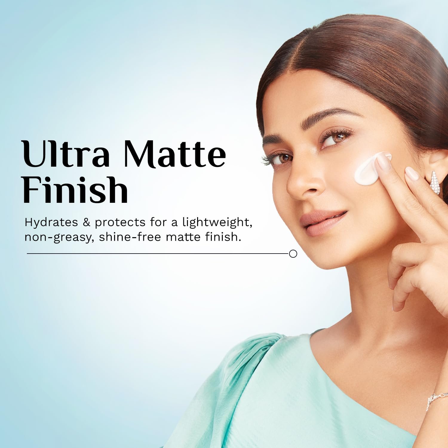 Pilgrim Squalane ULTRA MATTE SUNSCREEN SPF 50 PA+++ for women & men with Omega Ceramides & Vitamin E | Broad spectrum, Non-greasy, No white cast | All skin types | 50 gm thumbnail