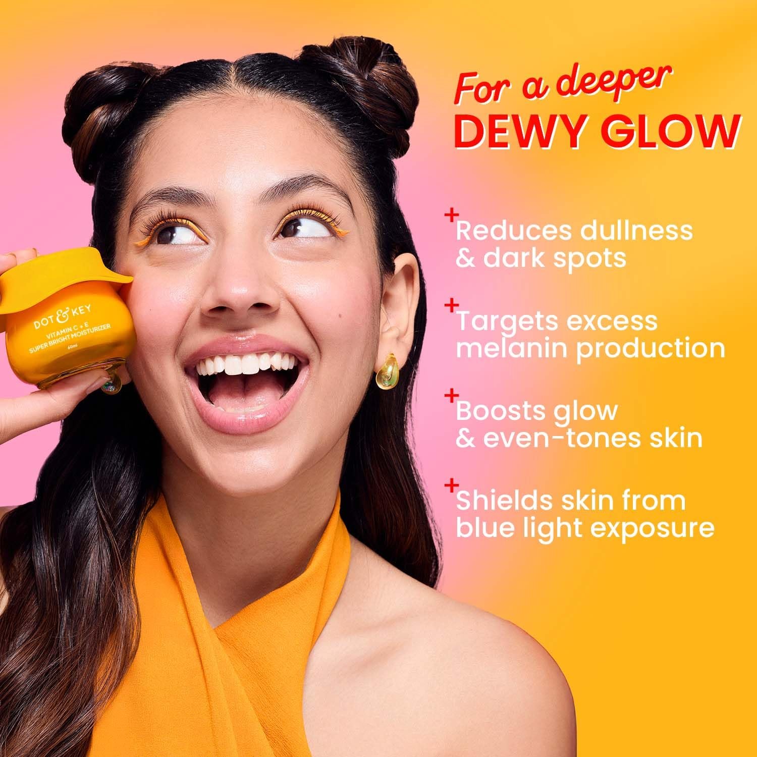 Dot & Key Vitamin C + E Super Bright Gel Moisturizer For Face, Visibly Boosts Glow, For All Skin Types 60ml thumbnail