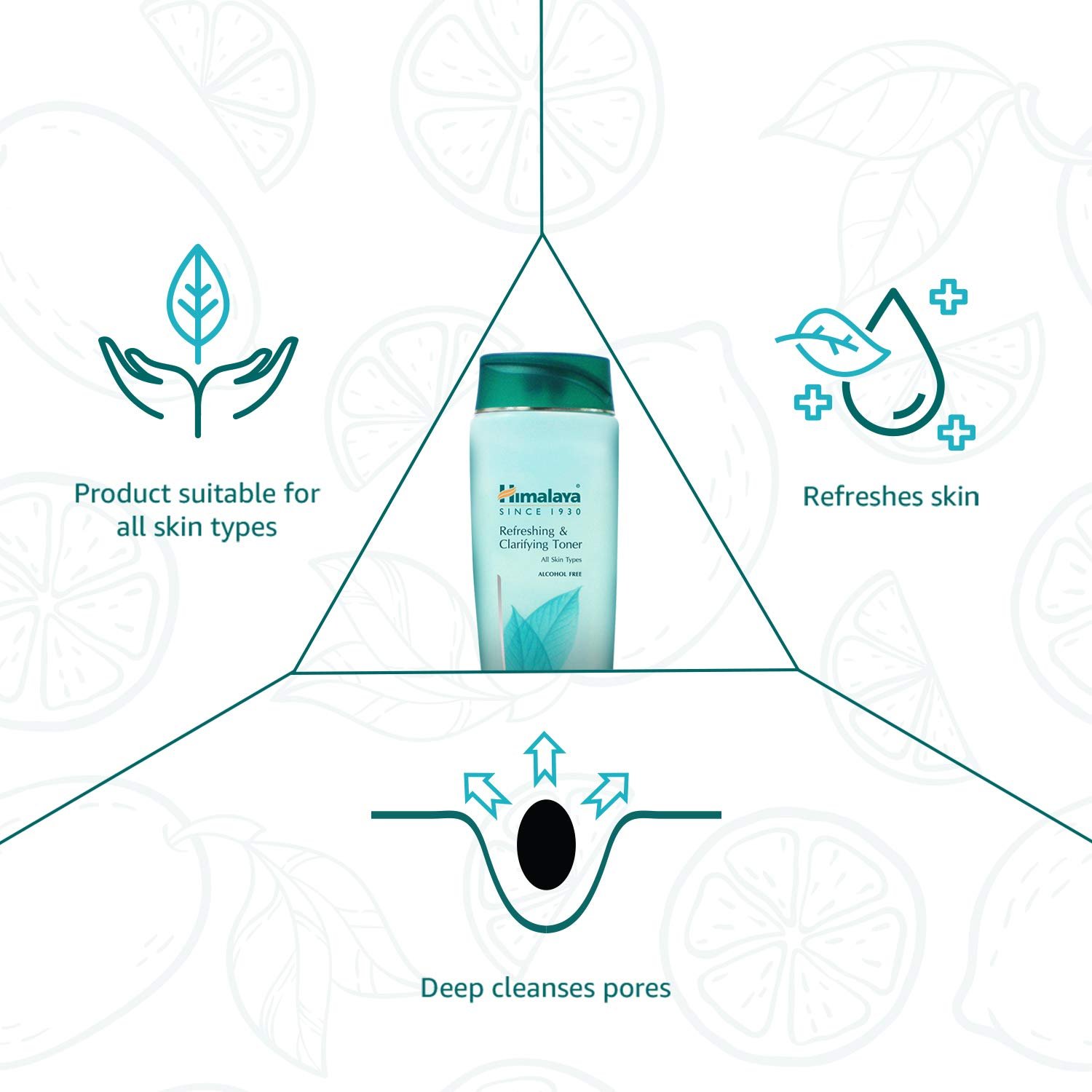 Himalaya Refreshing and Clarifying Toner liquid with Citrus Limon, Lentil and Boerhavia Root, 100ml thumbnail