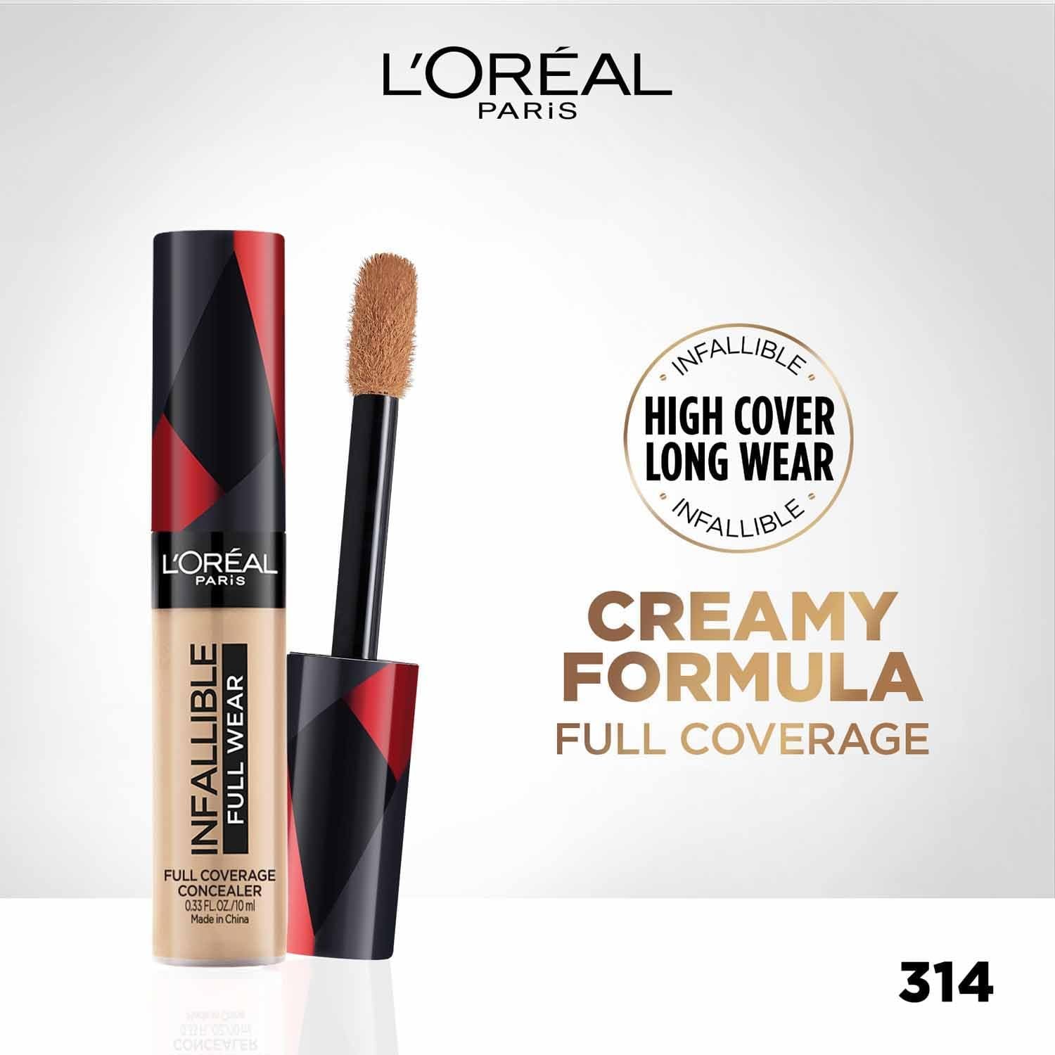 L'Oreal Paris Infallible More Than Concealer, Full Coverage, 314 Oatmeal thumbnail