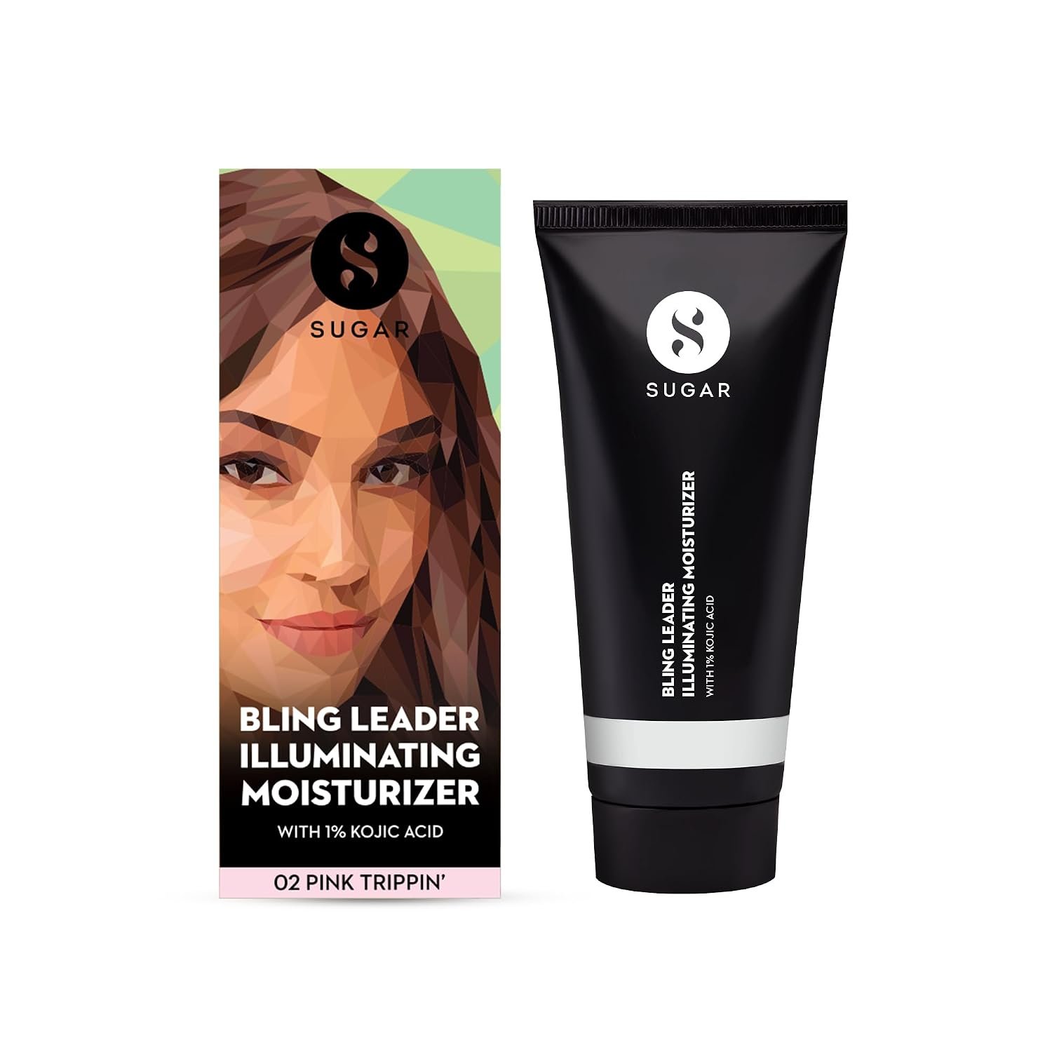 SUGAR Cosmetics Bling Leader Illuminating Moisturizer with 1% Kojic Acid | Strobe Cream | 2-in-1 Moisturizer + Highlighter | 50ml - 02 Pink Trippin thumbnail