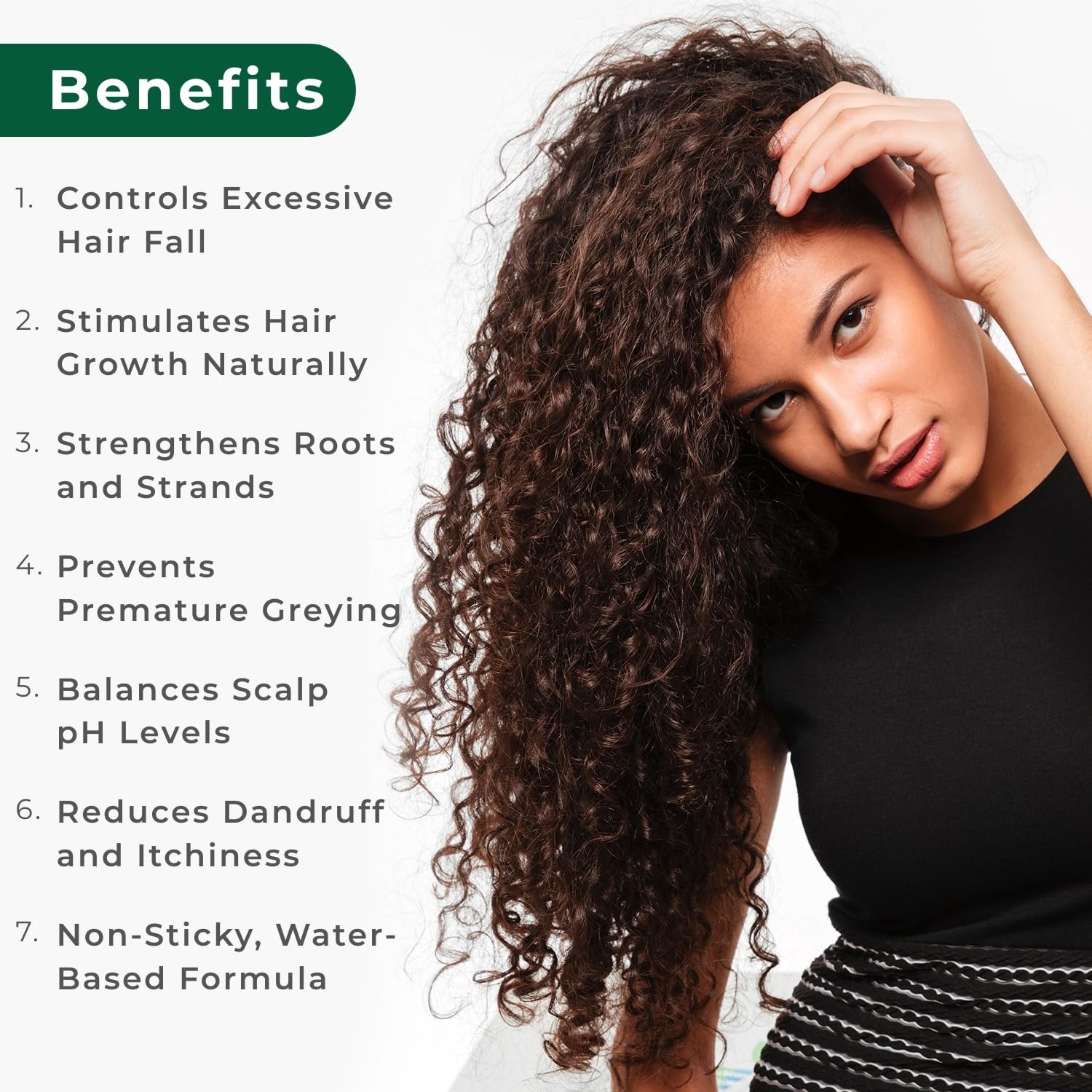 Aroma Treasures Hair Growth Serum For Scalp (Spray), Hibiscus & Bhringraj Scalp Rasa, Controls HairFall & Boosts New Hair Growth, In-Vivo Tested, For Men & Women | 60ml thumbnail