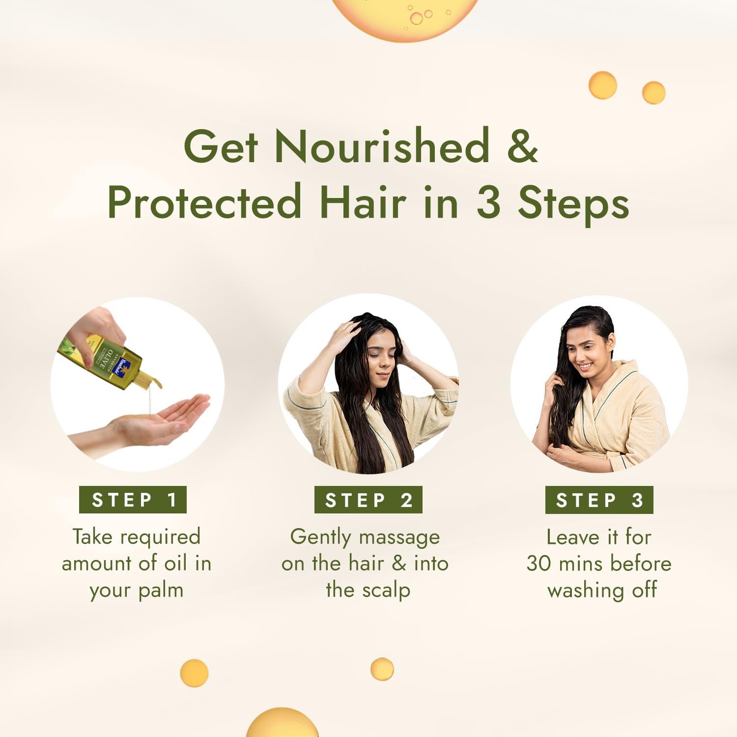 Parachute Advansed Olive Enriched Coconut Hair Oil for Stronger Nourished Hair | 300ml thumbnail