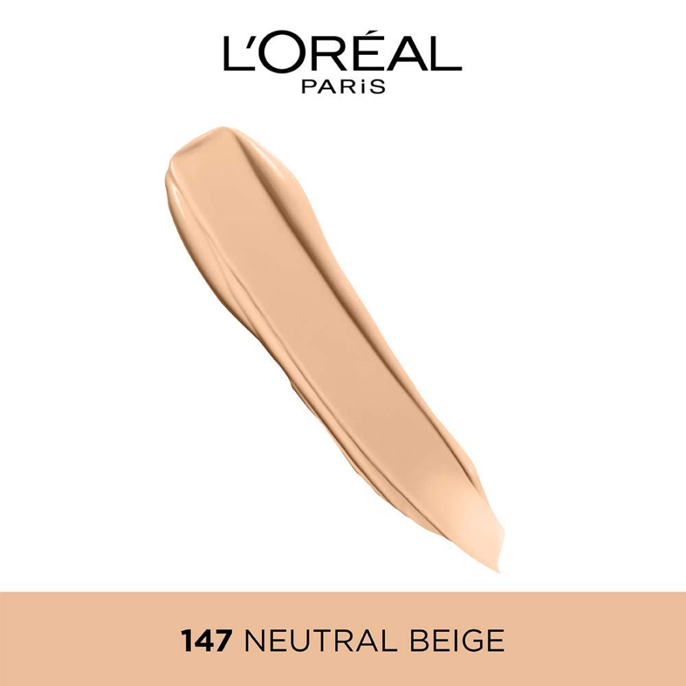 L'Oréal Paris Liquid Foundation, Waterproof, Sweatproof and Heatproof, Oil-Control, Infallible 24H Matte Cover, 147 Neutral Beige, 35 ml thumbnail