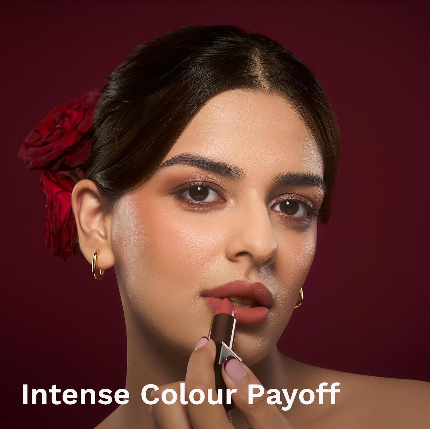 Pilgrim Matte Bullet Lipstick Intense Colour Transferproof & Smudgeproof Mocha Bliss-04 thumbnail