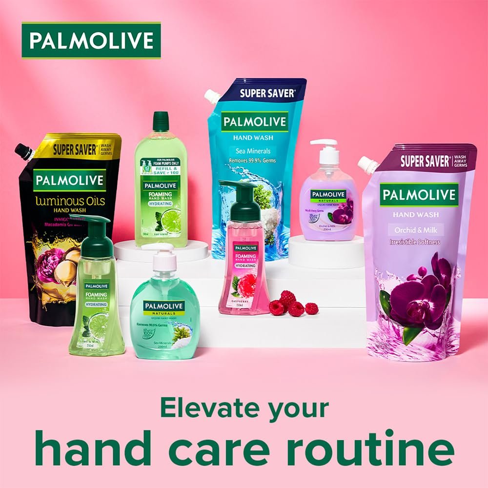 Palmolive Hydrating Foaming Raspberry Liquid Hand Wash, 250ml Dispenser Bottle, Wash Away Germs, Refreshing Fragrance, thumbnail