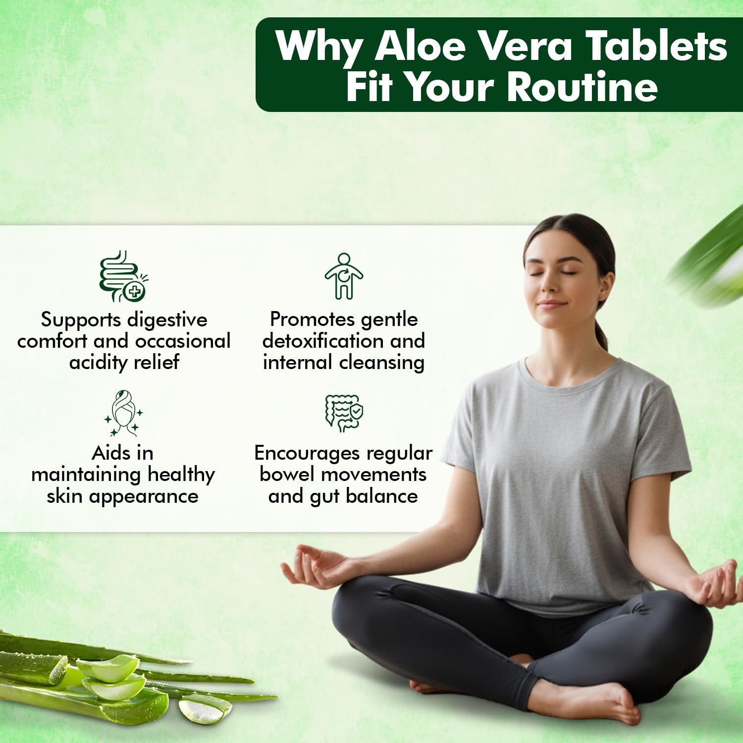 Baidyanath Ayurved Aloe Vera 60 Tablets | Nutritional Supplement For Healthy Skin And Liver | Eliminates Toxins And Boosts Immune System thumbnail