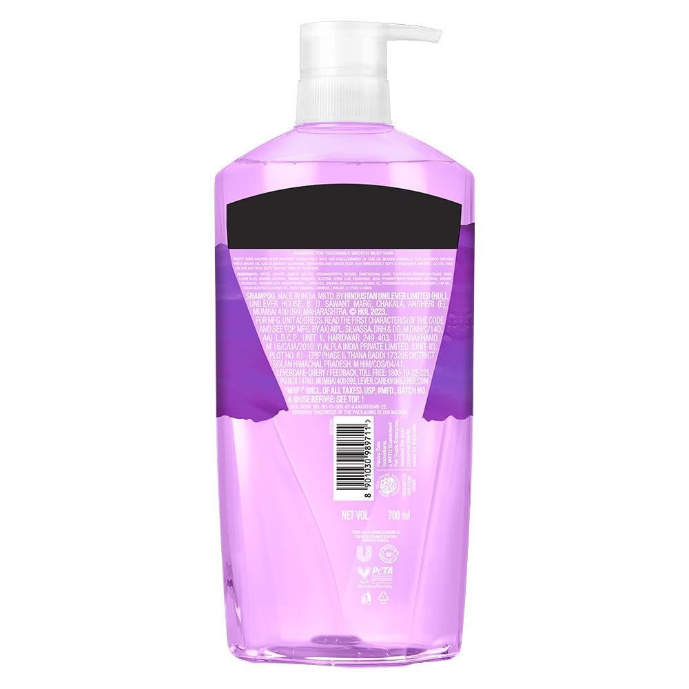 Sunsilk Argan Oil & Rosemary Frizz Smooth Oil Blends Shampoo | for Frizzy Hair | with No Added Parabens | 700 ML thumbnail