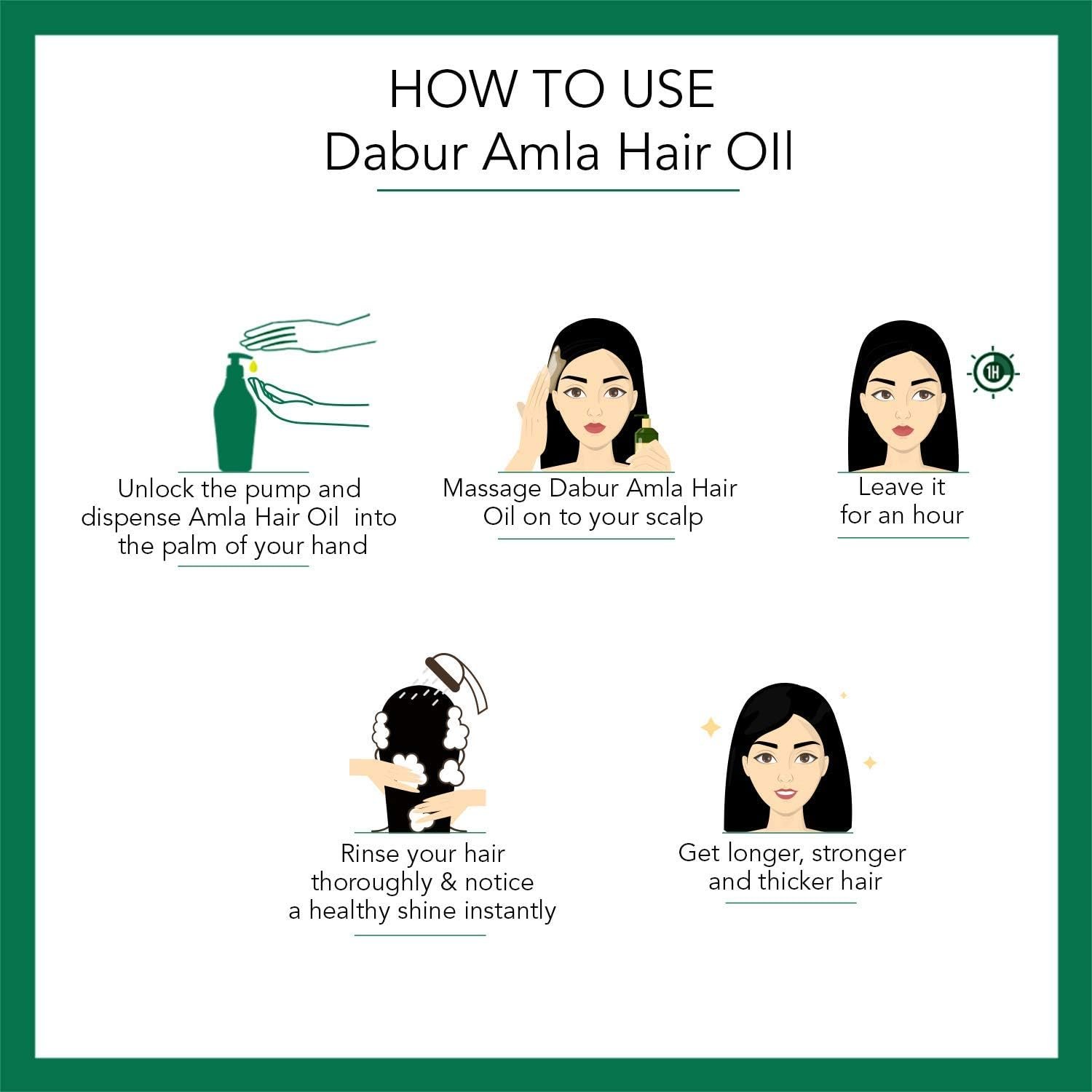 Dabur Amla Hair Oil | Nourishing Hair Oil for Strong, Long & Thick-Looking Hair | Helps Condition & Strengthen Hair | 550ml thumbnail
