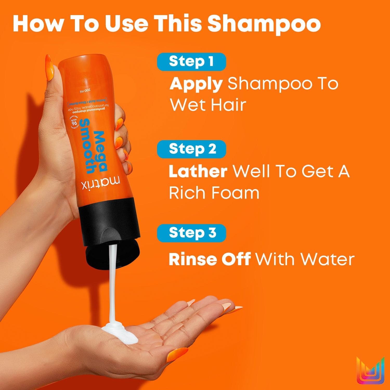 Matrix Professional Mega Smooth Shampoo (200ml), Conditioner (100ml) & Serum(100ml) Combo with Shea Butter for Frizzy Hair | Max Smoothness for 4 Days | Used by 1 Lakh Hairstylists thumbnail