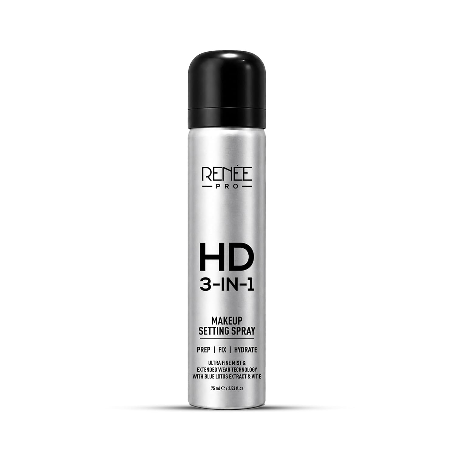 RENEE PRO HD 3-in-1 Long-Lasting Makeup Setting Spray | Preps & Hydrates Skin, Locks Makeup Up To 12 Hours | Water-resistant, Smudge-resistant & Quick-Drying | 75ml