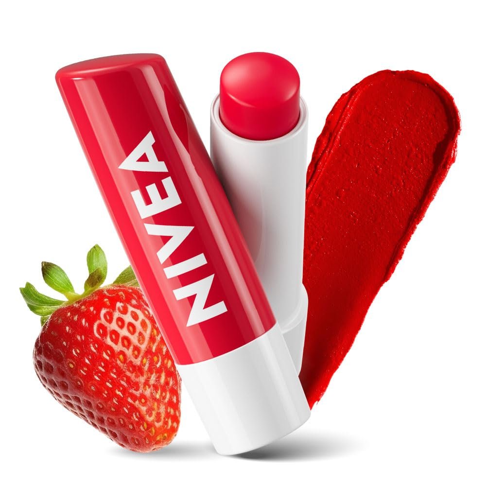 NIVEA Strawberry Shine Lip Balm 4.8gm