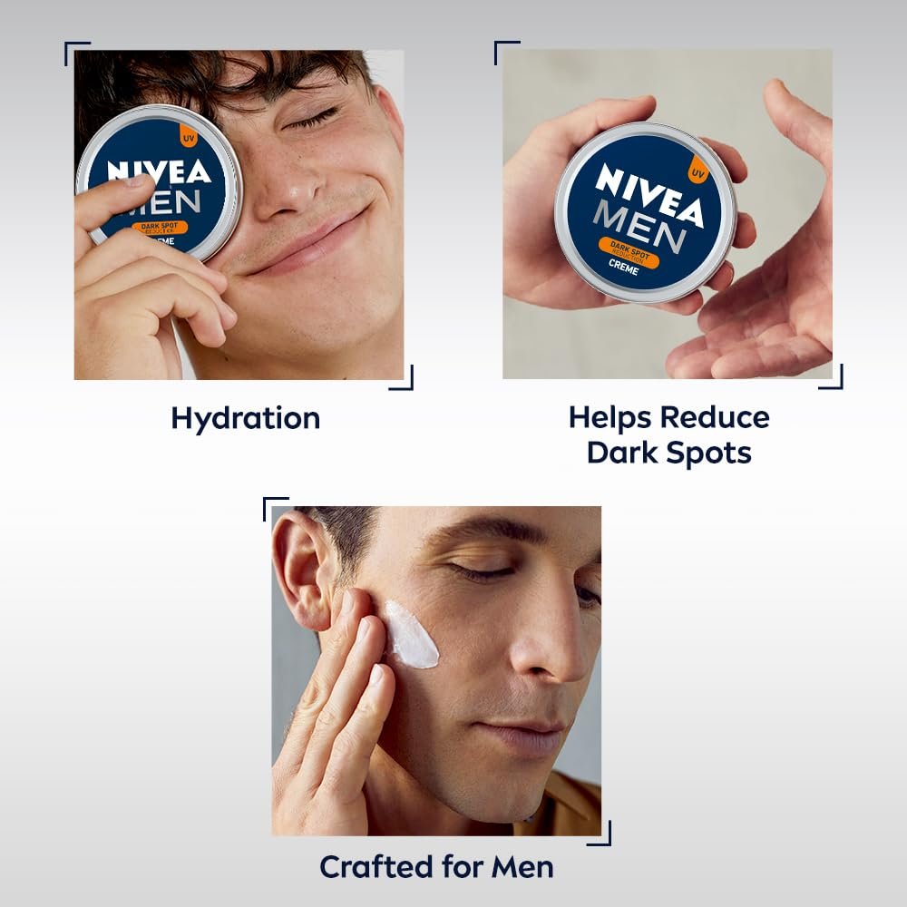 Nivea Men Creme, Dark Spot Reduction, Non Greasy Moisturizer, Cream With Uv Protect, 150 ml thumbnail