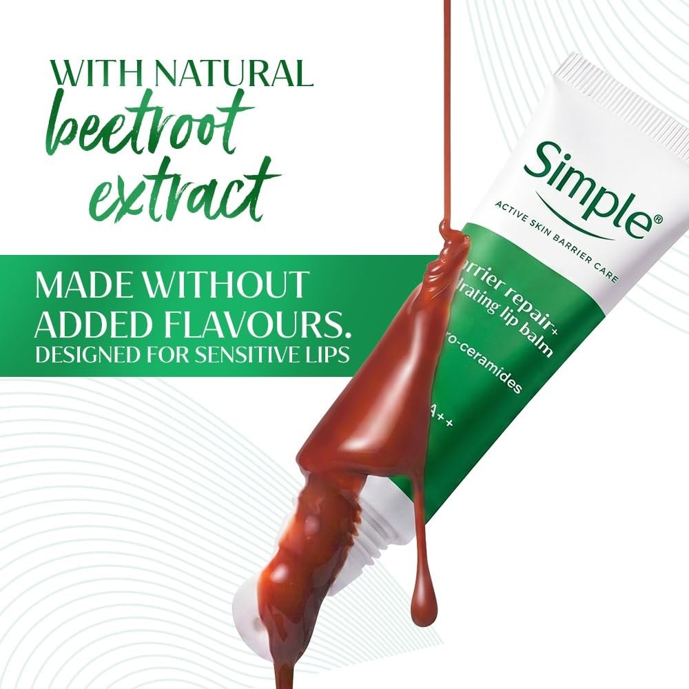 Simple Barrier Repair+ Hydrating Tinted Lip Balm - Cinnamon, SPF 30, for Sensitive Lips with Proceramides and Cica | 10g thumbnail