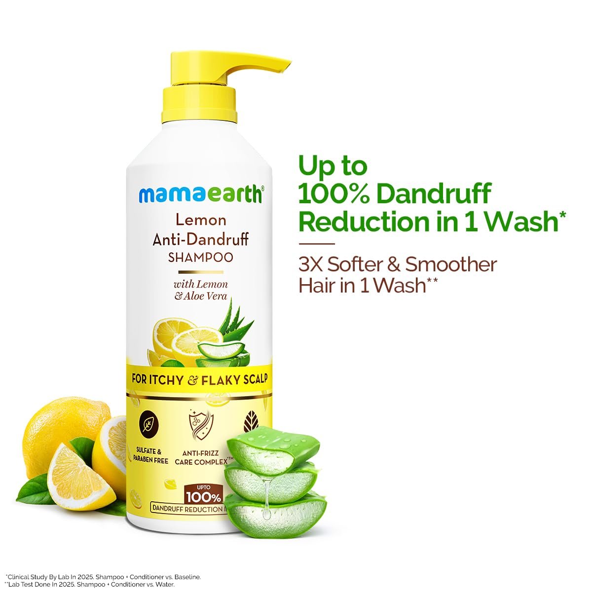 Mamaearth Lemon Anti-Dandruff Shampoo 600ml thumbnail