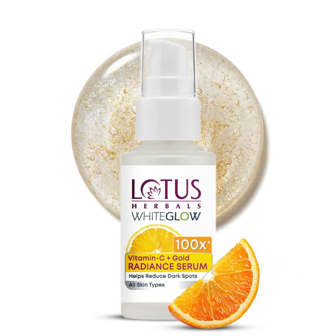 Lotus Herbals WhiteGlow Vitamin C and Gold Radiance Face Serum 30ml