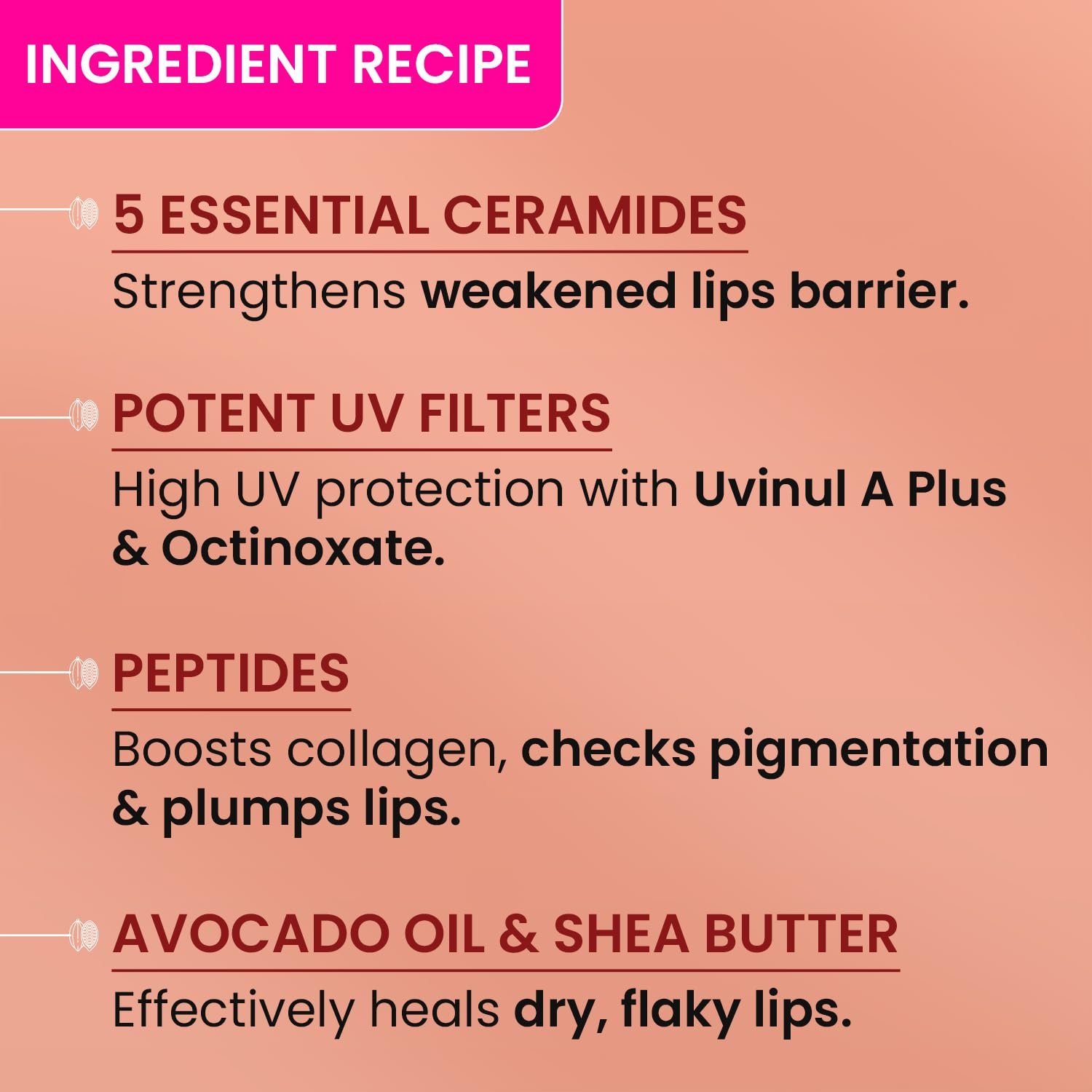 Dot & Key Ceramide & Peptide Barrier Repair Lip Balm SPF 50, PA+++ | Warm Nude | UVA/UVB Protection | Soft Tinted Lip Moisturizer | 10g thumbnail