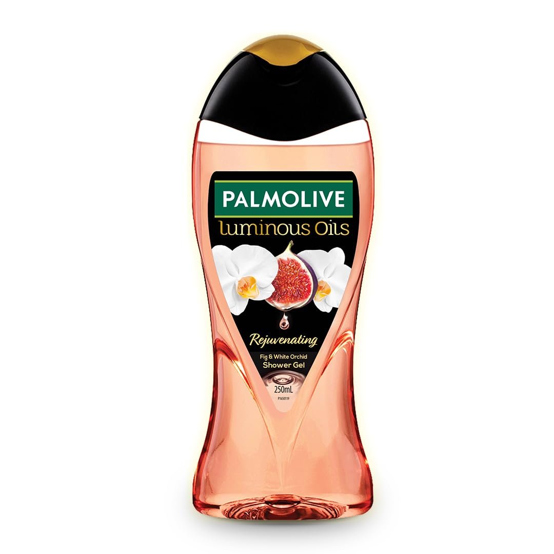 Palmolive Luminous Oil Rejuvenating Body Wash, 250ml, 100% Natural Fig Oil & White Orchid Extracts For Soft & Radiant Skin, PH Balanced Bodywash, Free Of Parabens And Silicones