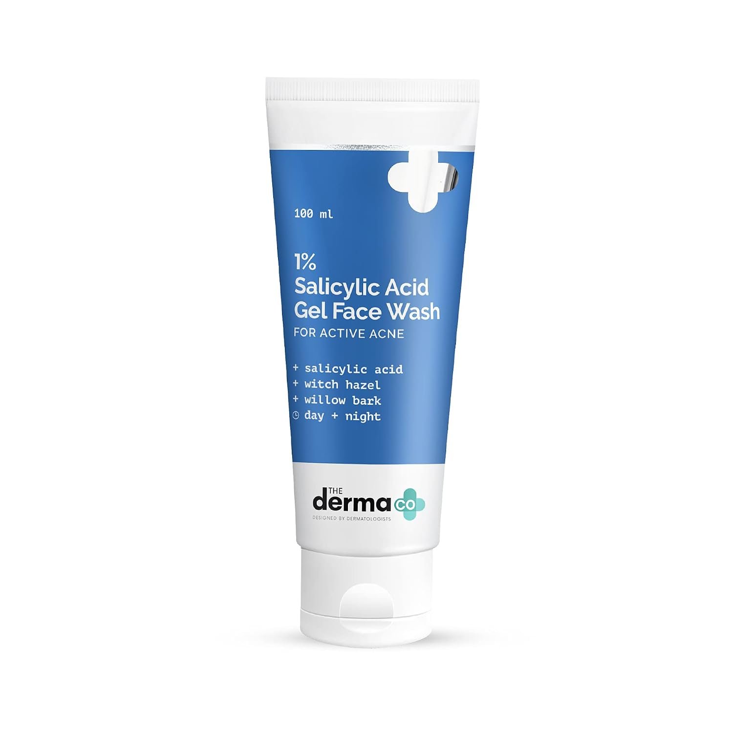 The Derma Co 1% Salicylic Acid Gel Face Wash with Salicylic Acid & Witch Hazel for Active Acne - 100 ml thumbnail