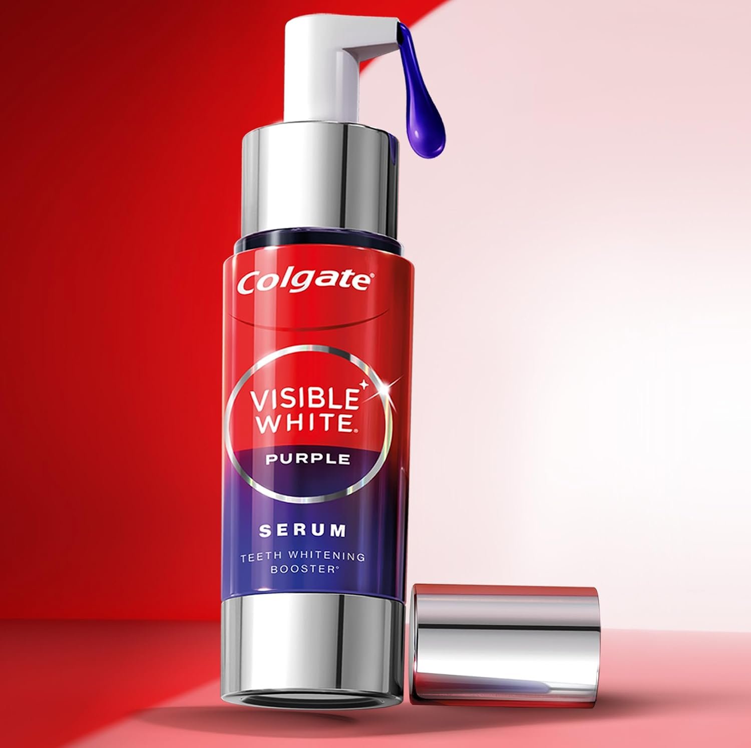 Colgate Visible White Purple Teeth Whitening Serum, 40ml – Mint & Yuzu Flavour, Instant Brightening Purple Serum for Whiter Smiles thumbnail